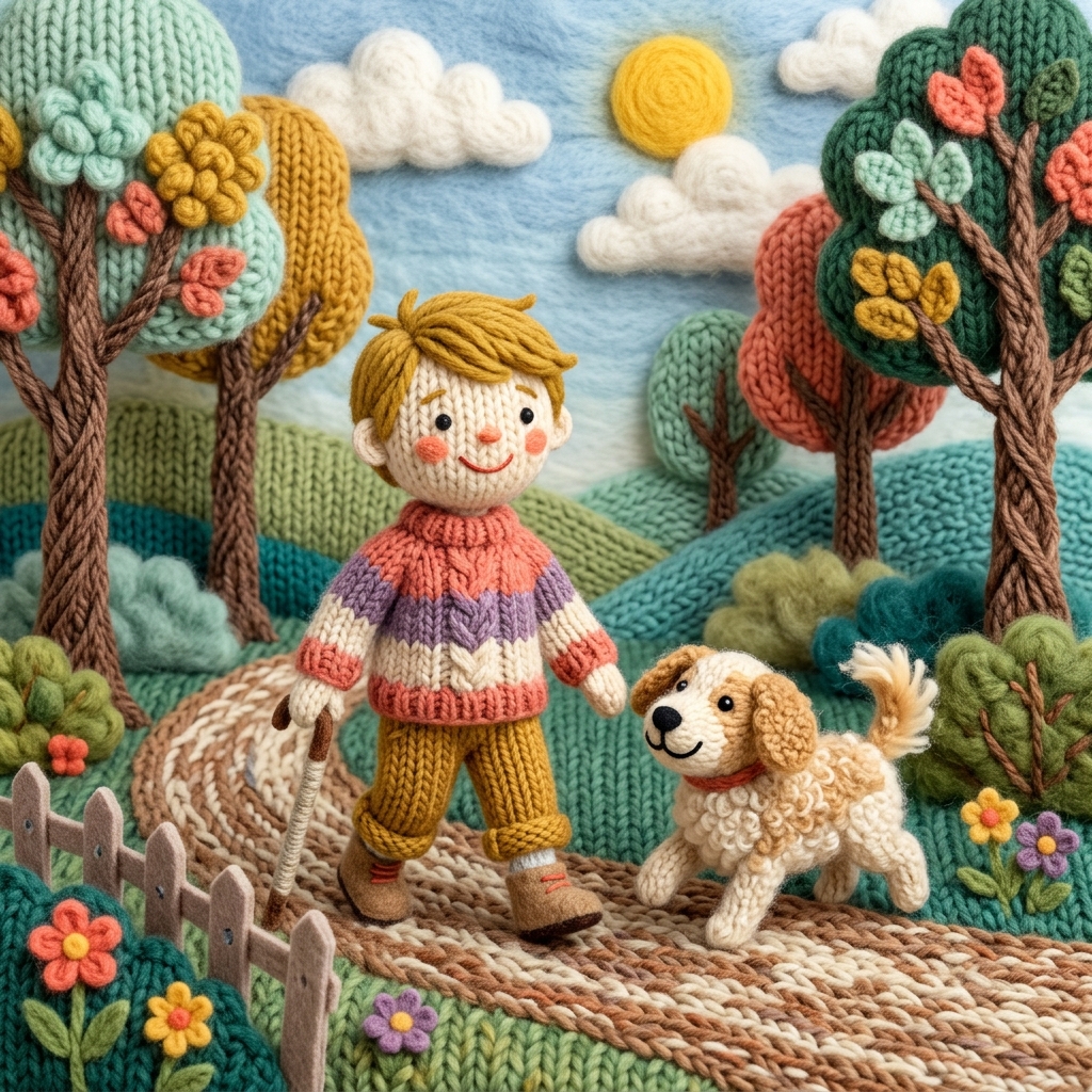 Wool knitted style