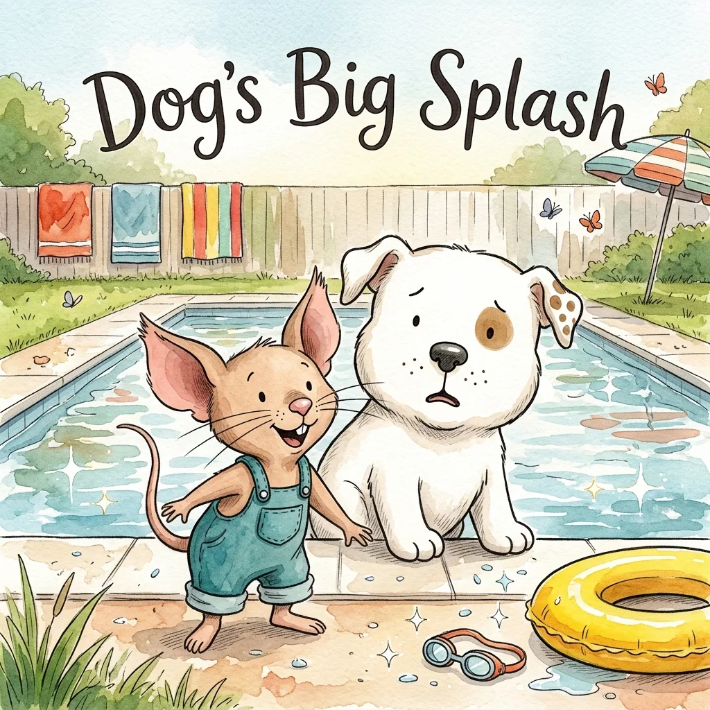 Cover illustration for Dog's Big Splash