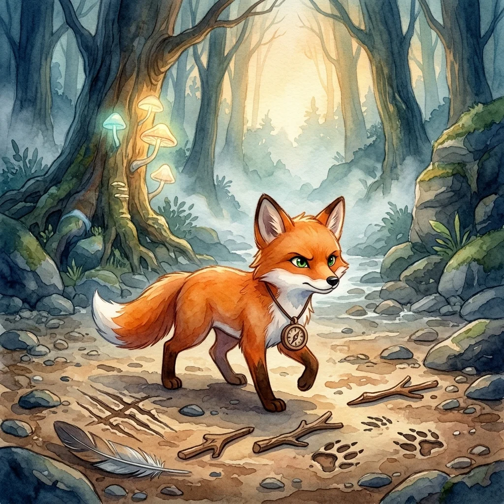 Cover illustration for Fern and the Vanishing River