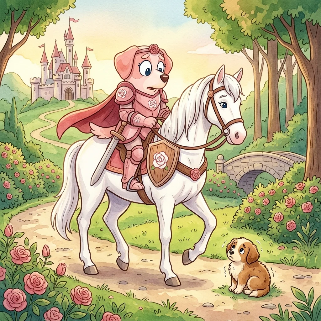 Cover illustration for Lady Rose and the Lost Pup