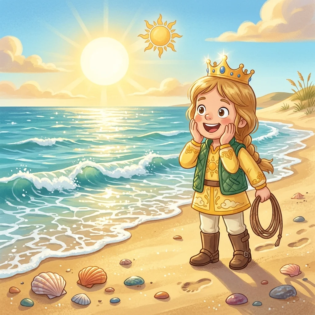 Cover illustration for Princess Sol and the Sea