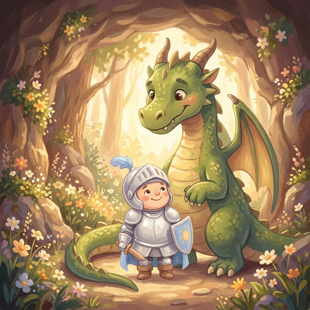 Cover illustration for Sir Pip and the Dragon