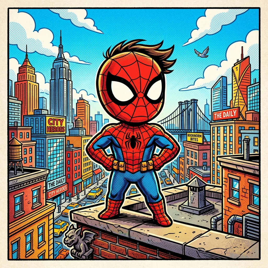 Cover illustration for Spider-Man and the Big Responsibility
