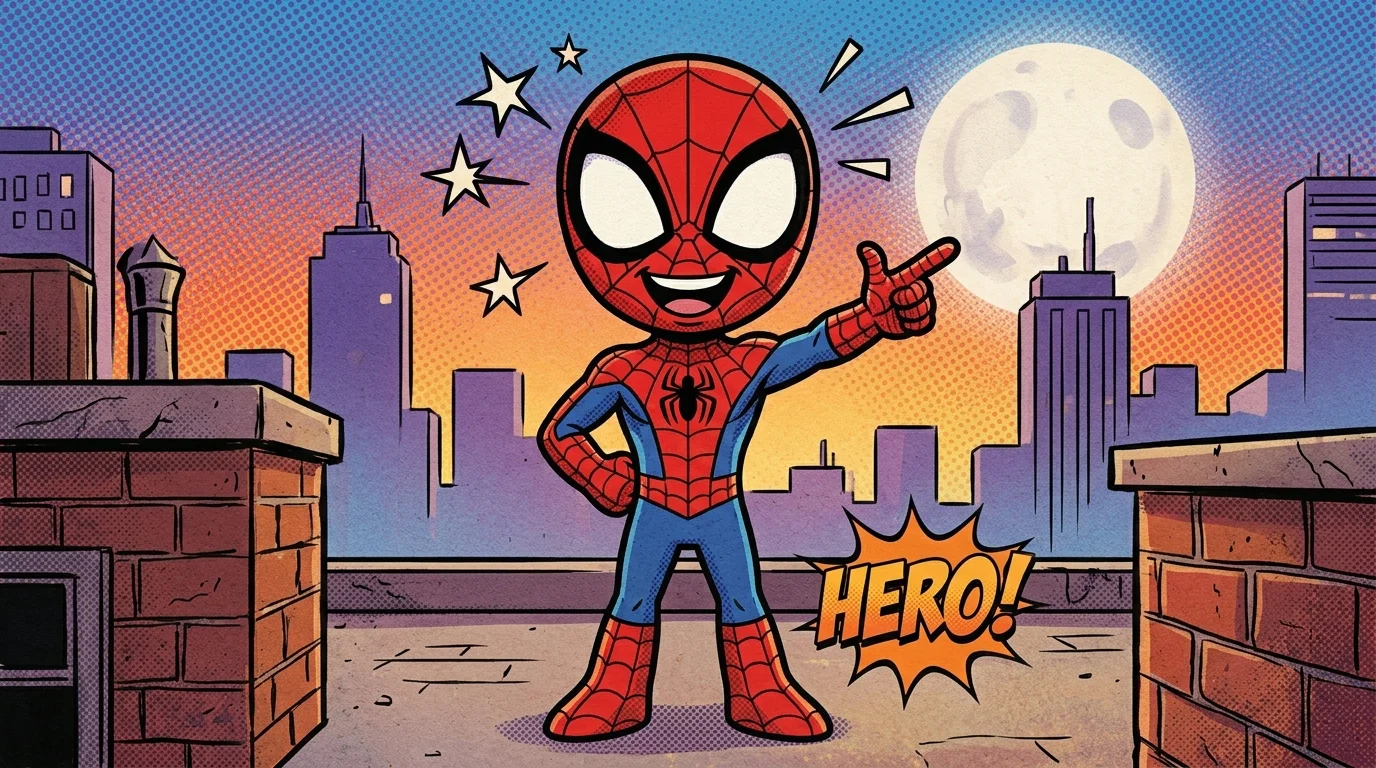 Cover illustration for Spidey and the Big Fix