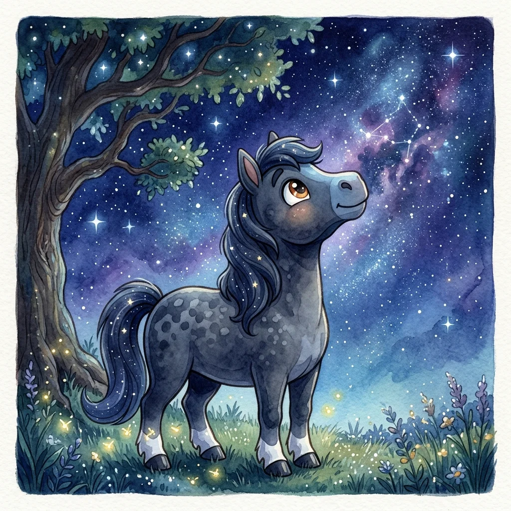 Cover illustration for The Horse and the Stars