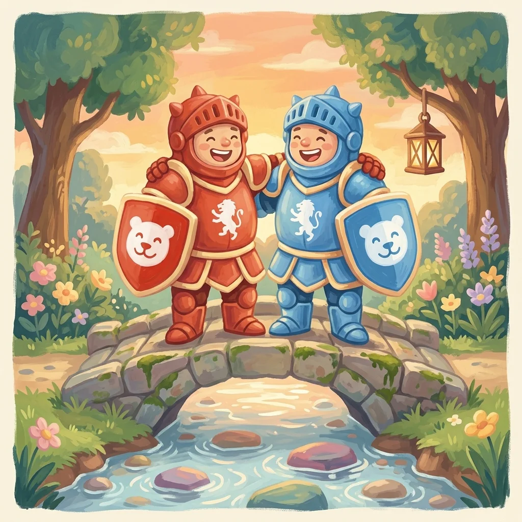 Cover illustration for The Two Knights