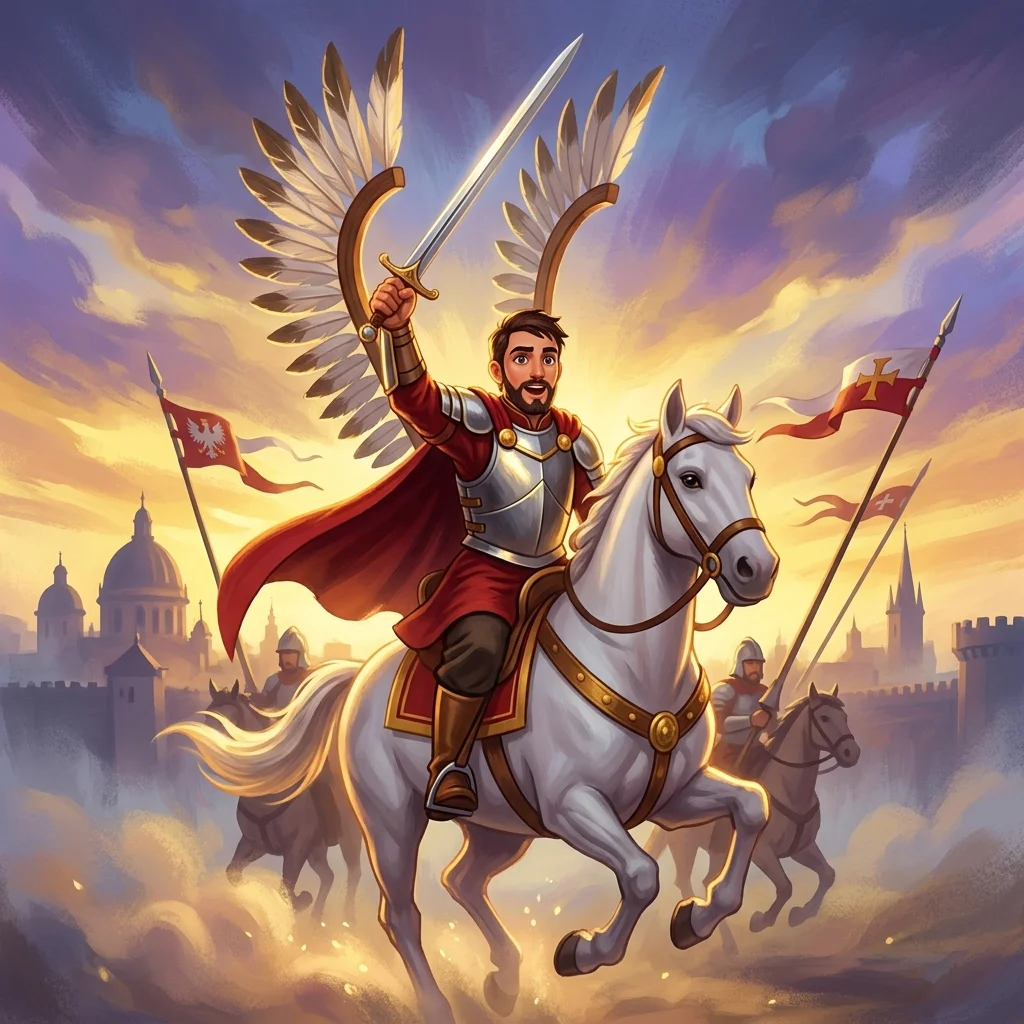 Cover illustration for And the Winged Hussars Arrived